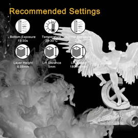 RepRapper High Transparency 3D Printer Resin, Non-Yellowing High Resolution 3D Printing Resin, 405nm Fast UV-Curing Standard Photopolymer Resin for LCD Printer, Ultra-Clear 1000g