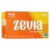 Zevia Zero Calorie Soda, Orange, 12 Ounce Cans (Pack of