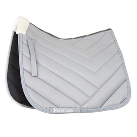 HORZE Victoria Dressage Saddle Pad - Tradewinds Grey - Horse