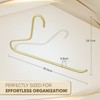 Set of 2 Premium Gold Metal Pants Hangers | Heavy-Duty