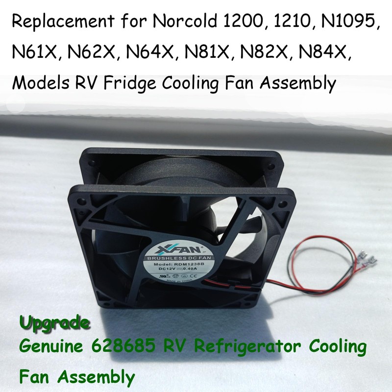 Upgrade 628685 Refrigerator External DC Fan Compatible with norcold rv