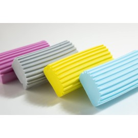 SCRUB DADDY Scrub Daddy Damp Duster, Magischer Staubreinigungsschwamm, Staubtuch Zum Reinigen von Jalousien, Holzjalousien und Heizkörpern, Fußleisten, Spiegeln, Spinnweben, fängt Staub EIN, Gelb, Einheitsgröße