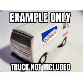Tiny Tonka Federal Express Van Decals For Tiny Tonka, For Custom Restorations.