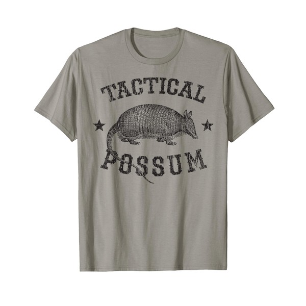 Tactical Possum Armadillo Animal Pun Texas Funny T-Shirt