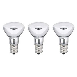 Indoor Mini Reflex Ball, Base E17, 40W, R45E17-100V40W, Aluminum Vacuum Deposition, White, Commercial White Box (Mini Reflex Bulbs) (3 Pieces)