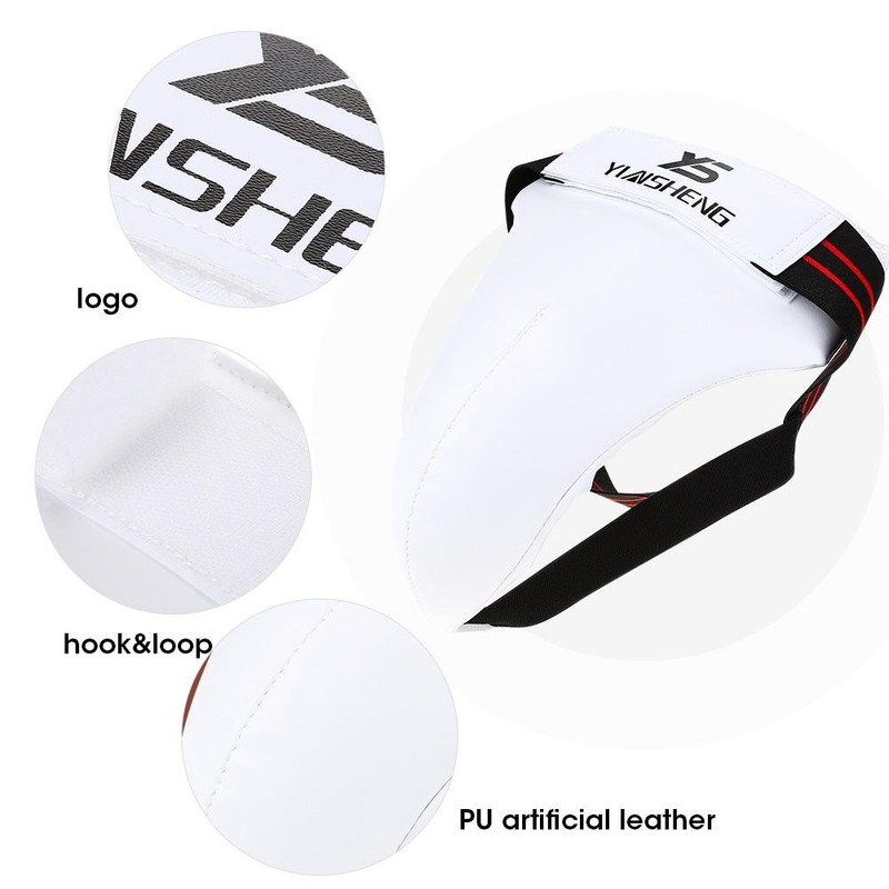 Keenso Taekwondo Groin Guard, Men's Adjustable Groin Guard, Taekwondo PU