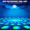 LanPool Solar Floating Pool Lights with Digital Pool Thermometer,Solar Powered