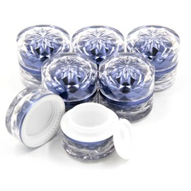 XP Design Hand Cream Aroma Cream Case Refill Container Bottle Gel Subdivision Refill Accessories (Blue 0.2 oz (5 g), 6 Pieces)