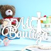 Bucherry Wooden Baby Shower Signage - Mi Bautizo Decorative Sign,