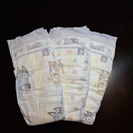 Luvs NEW! Luvs SIZE 8 Diapers Sample of 3 In Hand & Ready To Ship Non Vintage