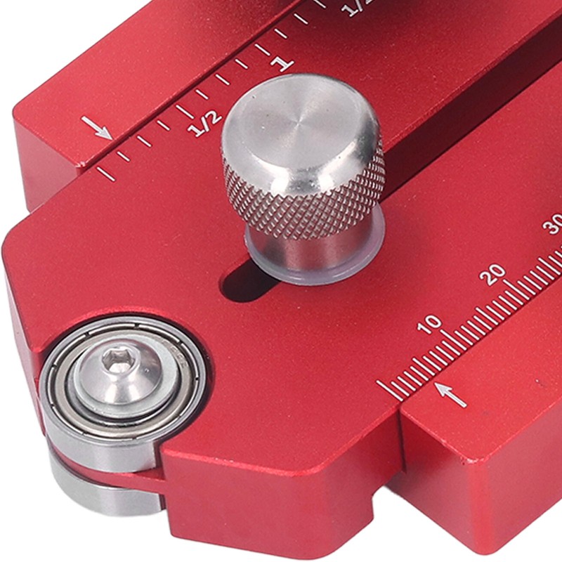 Table Saw Limit Fence Aluminum Alloy Red Retractable Adjustable Table