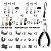 Haraqi Zip Repair Kit(105pcs), Zip Repair Set, Zipper Pull Replacement,