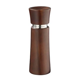 Zassenhaus Salt Mill Wiesbaden, 17 cm, Elegant Acacia Wood, High-Performance Ceramic Grinder, Precise Grinding Adjustment from Powder Fine to Coarse, Suitable for Various Spices