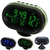 Ruspela Car Thermometer Digital Clock Car Vehicles Dual Temperature Display