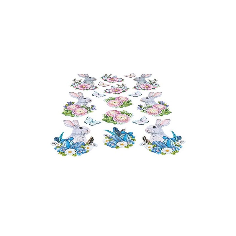 Ideen mit Herz Sticker sheet 3D relief stickers, high-quality embossed