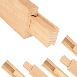 LANIAKEA 8 PCS Wood Drawer Slide 16 Inches Wooden Drawer Slides Bottom Mount Center Mount Drawer Slides Replacement Part