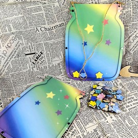 iSuperb Star Reward Jar for Kids, Star Responsibility Chores Chart Behavior Management Classroom Tools (Colorful)