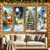 4 Packs Christmas Banners Porch Signs (A)