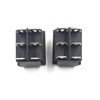 2X Blue Rocker Switch LED Backlight 6-Pin DPST ON/Off Car