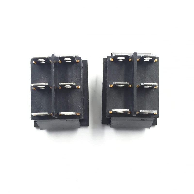 2X Blue Rocker Switch LED Backlight 6-Pin DPST ON/Off Car