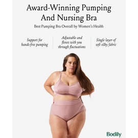 Bodily Do Anything Bra. Nursing, Hands-Free Pumping, & Maternity Bra. Winner of Babylist’s Best Nursing & Pumping Bra. S-XL.