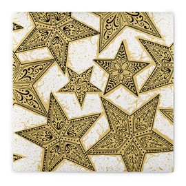 Sovie HORECA Linclass® Airlaid Napkin Christmas Party in Modern Design 40 x 40 cm Pack of 50 Grid (Gold-Black)