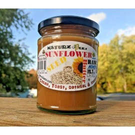NATURZ BEEZ RAW HONEY with SUNFLOWER SEED BUTTER 12.7oz 360g Pure Raw Linden Honey
