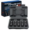 7Pc Half Size Lug Nut Socket Set 1/2” Drive Thin