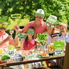 HOWAF Family Reunion Decorations Photo Booth Props, 30pcs Glitter Family
