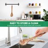 Wooden Spoons for Cooking, Long Handle Teak Wooden Corner Serving