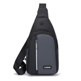 TRUMIGA Bolso Bandolera Hombre,Mochila Cruzada Impermeable,Bolsos Multifuncional,Bolso de Pecho con Cremallera Vertical y Puerto de Auriculares, Adecuado para Senderismo,Actividades al Aire Libre