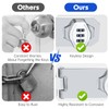 10cm Cabinet Password Hasp Locks, Security Combination Latch Lock, 3