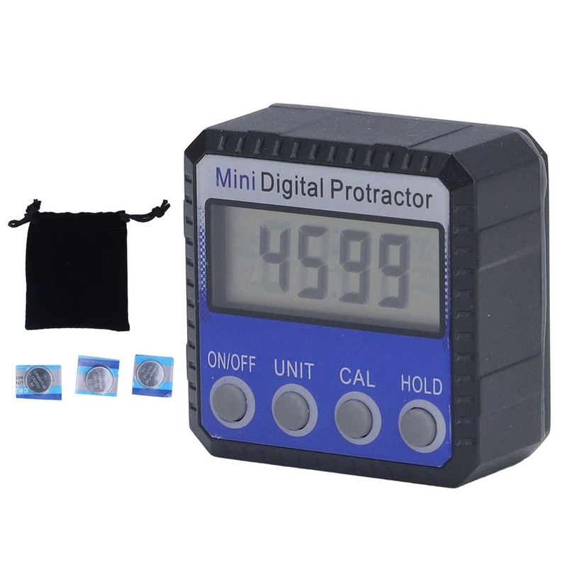 Digital Inclinometer Magnetic 360° 4 Units Portable Digital Angle Gauge