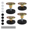 HERKINDNESS Adjustable Feet 27-40mm, 4 Pieces Adjustable Levelling Feet, Table