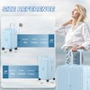 Krute Luggage with Spinner Double Wheels Suitcases with USB Port