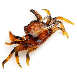 FISHING ADDICT Realistic Crab fishing lure softbait Crazy Crab Red Brown 4.5’’ (120mm) / 33g