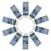 Hailege 10pcs TCRT5000 Infrared Reflection Sensor IR Photoelectric Switch Barrier