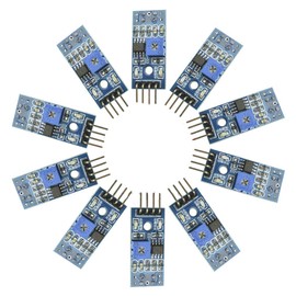 Hailege 10pcs TCRT5000 Infrared Reflection Sensor IR Photoelectric Switch Barrier Line Obstacle Avoidance Module Trace Sensor Race Module for Arduino Smart Car Robot
