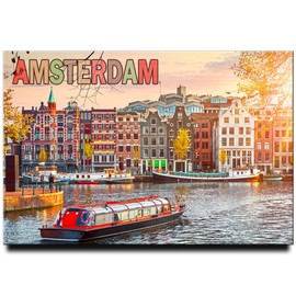 Amsterdam Fridge Magnet The Netherlands Travel Souvenir Holland