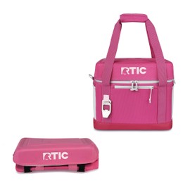 RTIC 28 Can Everyday Cooler, Soft Sided Portable Insulated Cooling for Lunch, Beach, Drink, Beverage, Travel, Camping, Picnic, for Men and Women, Very Berry