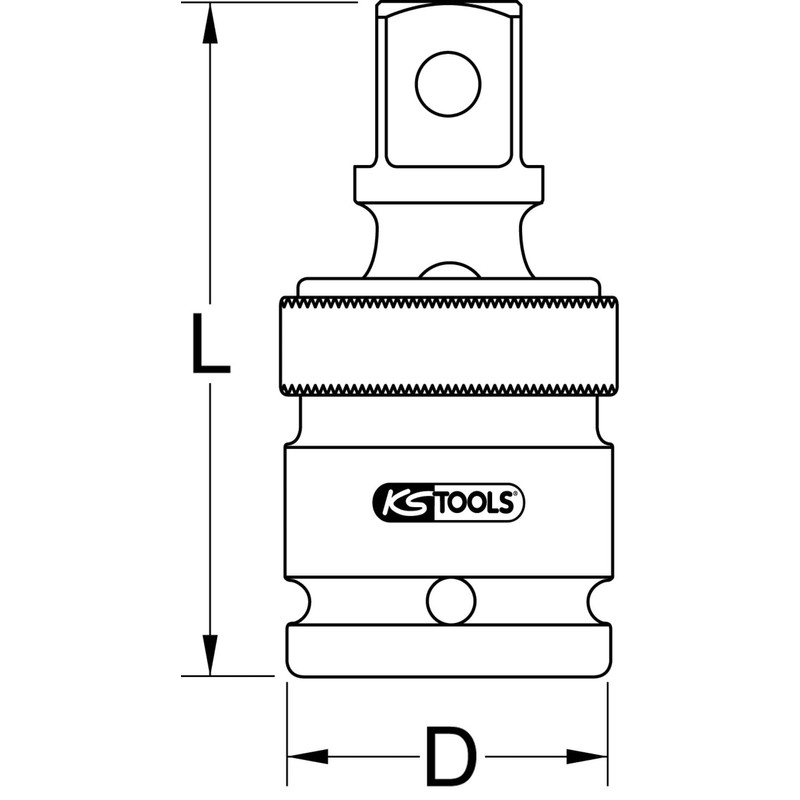 KS Tools 515.1133 1/2" Impact universal ball joint