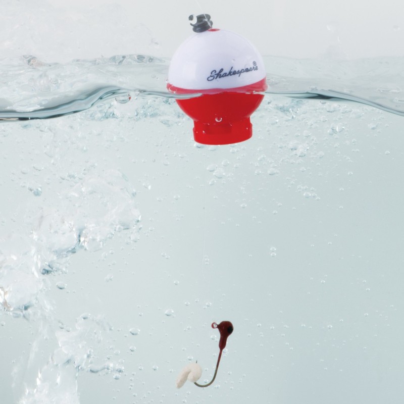 Shakespeare Hide-A-Hook Bobber, 3-Pack, Weighted Fishing Bobbers for Kids, Easy