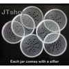 20mL THICK WALL Empty SMALL PLASTIC SIFTER JAR with Black