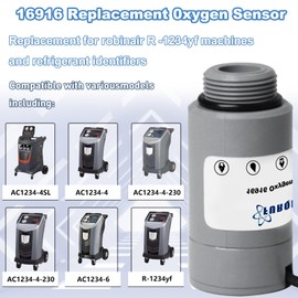 Replacement for Robinair 16916 Oxygen Sensor,O2 Sensor,Compatible with Robinair R-1234yf Machines and 16990/16995 Refrigerant Identifiers - for AC1234-4 /AC1234-4SL /AC1234-4-230 /AC1234-6 /AC1234-9