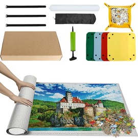 ElevaPulse Puzzle Mat 2000 Pieces - Premium Puzzle Rolling Mat for Adults and Children, Puzzle Mat with 6 Sorting Trays, Storage Bag and Accessories, Compatible with 1000 1500 2000 Puzzles
