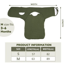 NCTNCX Baby Sleeping Swaddling Bag, 0-3 Months, 3-6 Months, Safety Cotton Puck Sleeping Bag, Swaddling Bag, Newborn with Adjustable Velcro Fastening, Universal for Girls and Boys (Green 3-6 Months)