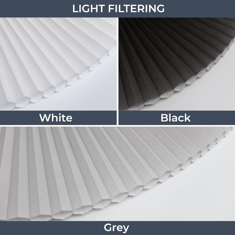 Kerxwerd Custom Cellular Shades, Double Cell Honeycomb Window Shade Customized