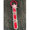 Christmas Decor Bell Doorknob Hanger Snowflake Red Green White 2