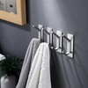 DELITON Adhesive Towel Hooks for Bathroom - 4 Pack Heavy