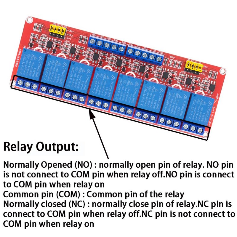 ANMBEST Relay Module with Optocoupler High/Low Level Trigger for Arduino